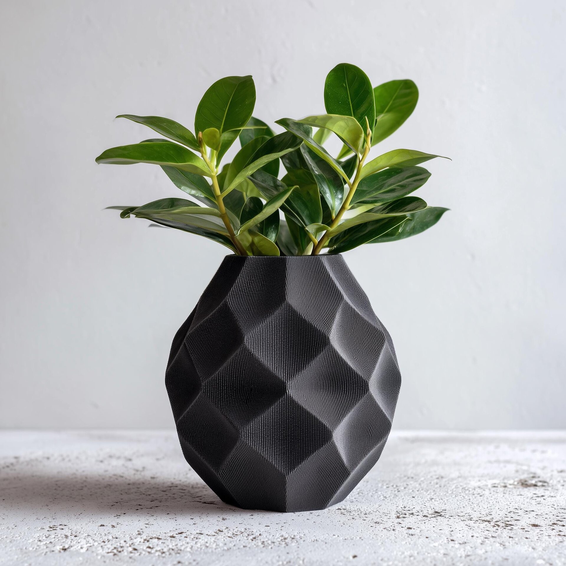 3D Printed Geometric Dry Flower Vase