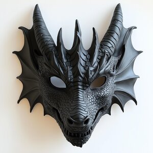 3D Printed Dragon Mask | Fantasy Cosplay Accessory