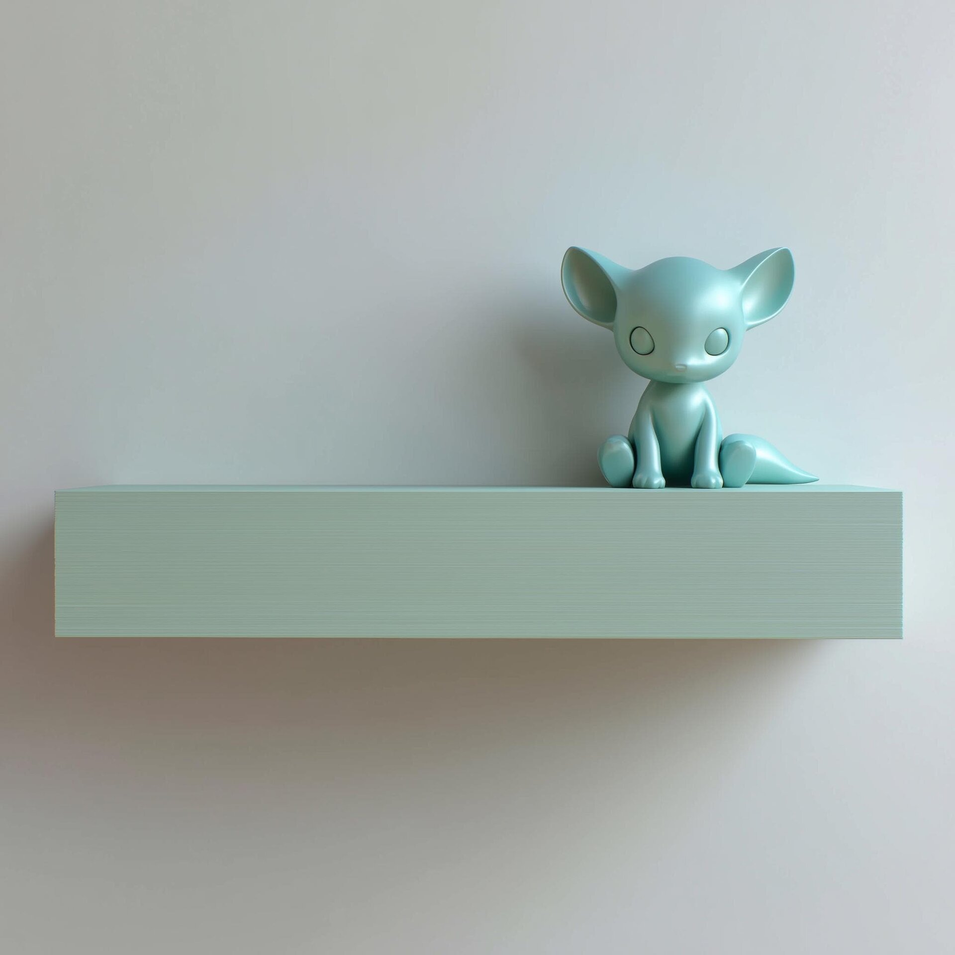 3D Printed Fantasy Fox Wall Shelf