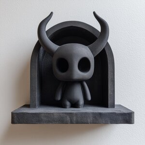 3D Printed Horned Spirit Wall Shelf