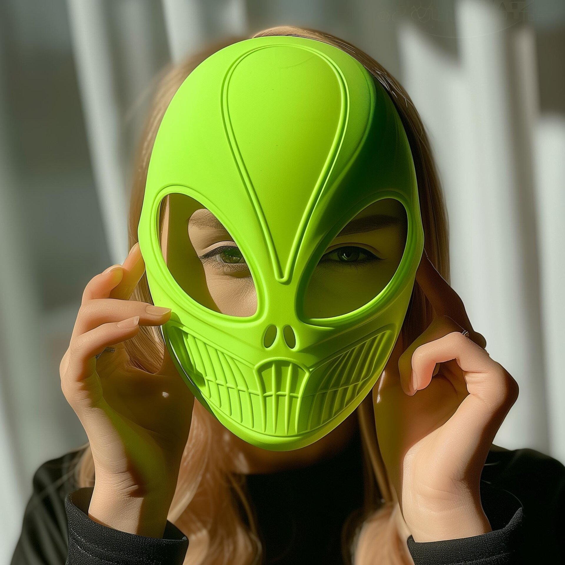 3D Printed Futuristic Alien Costume Mask