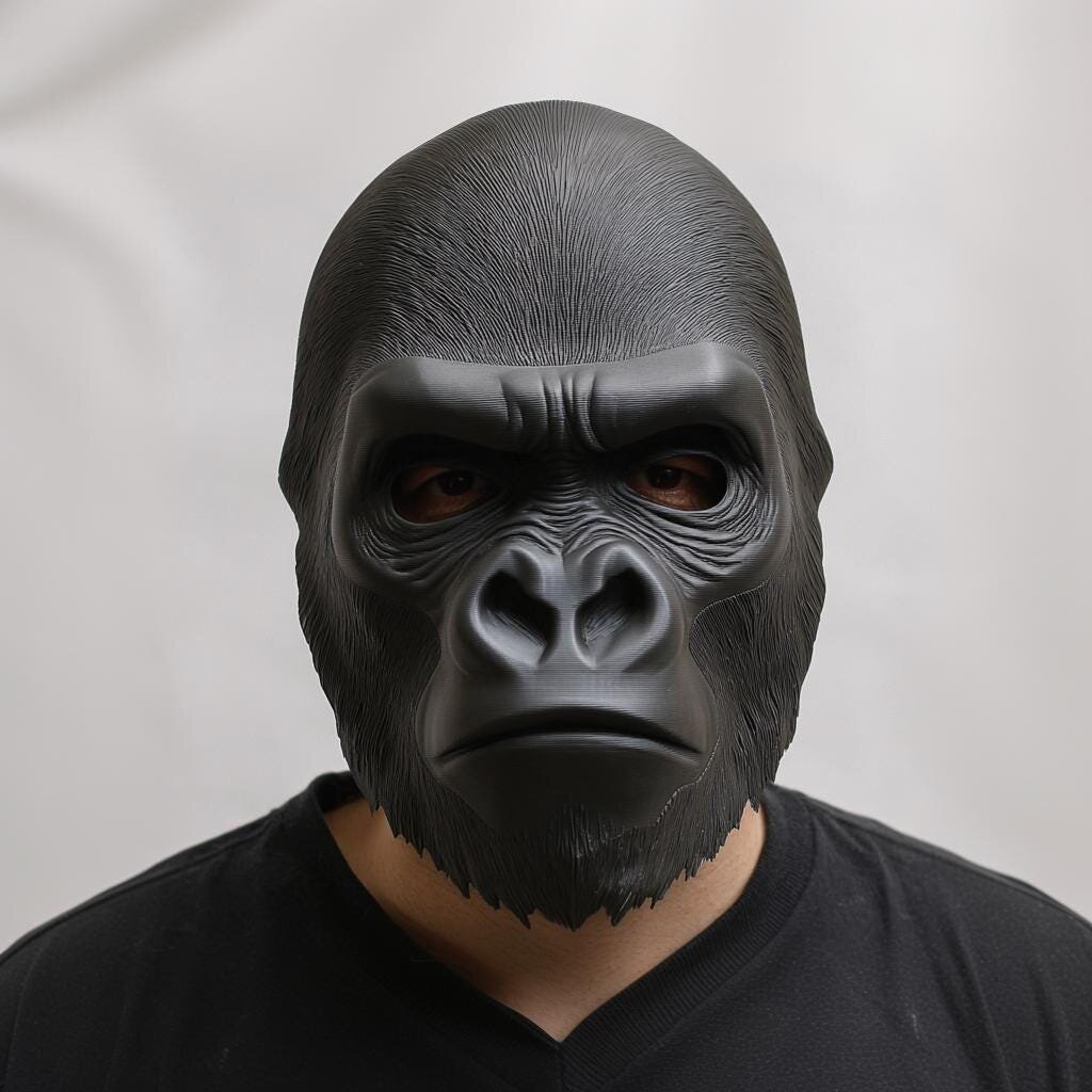 3D Printed Gorilla Costume Mask