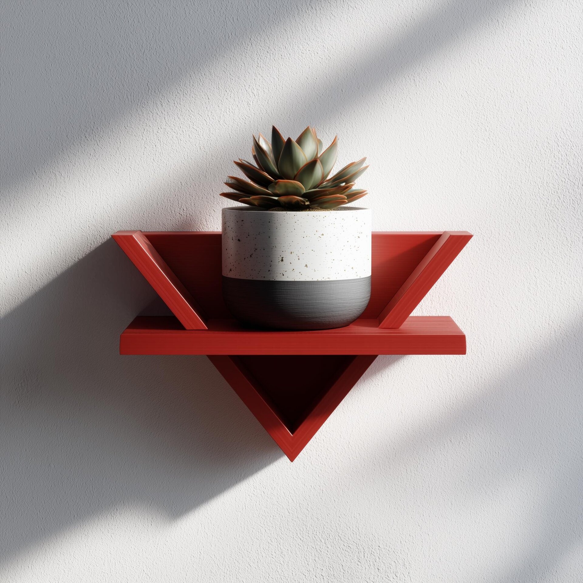 3D Printed Triangle Altar Wall Shelf
