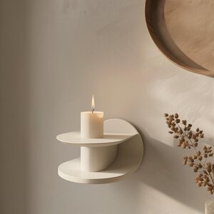 3D Printed Geometric Frame Wall Shelf