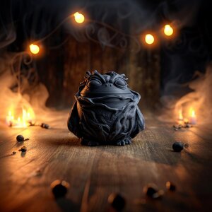 Goblincore Frog Memorial Urn | 3D Printed Keepsake