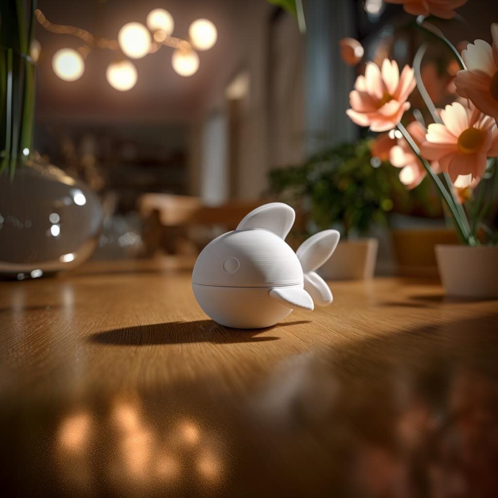 Fish Memorial Urn with Lid | 3D Printed Keepsake
