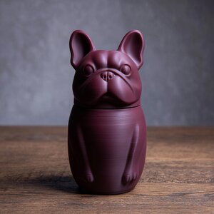 3D Printed French Bulldog Memorial Urn