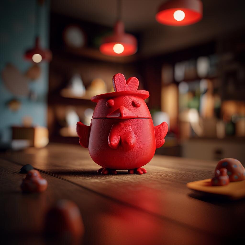 Chicken Bird Memorial Urn | 3D Printed Keepsake