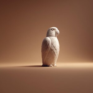 3D Printed Detailed Parrot Memorial Urn
