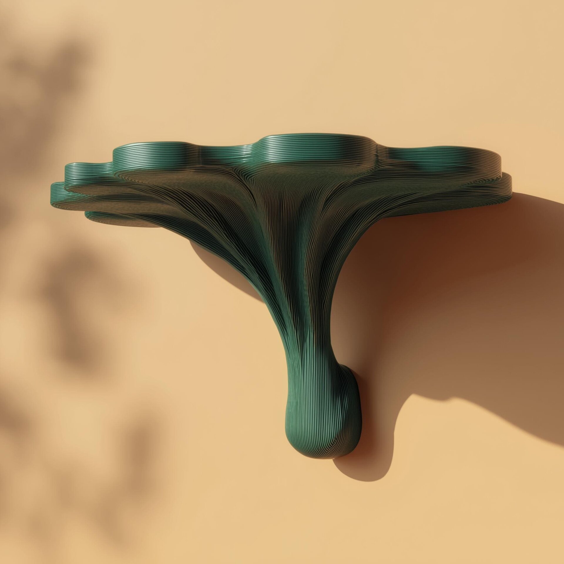 3D Printed Fantasy Mushroom Wall Shelf