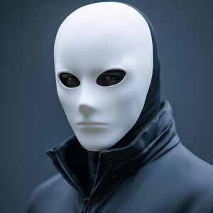 3D Printed Blank Paintable Face Mask