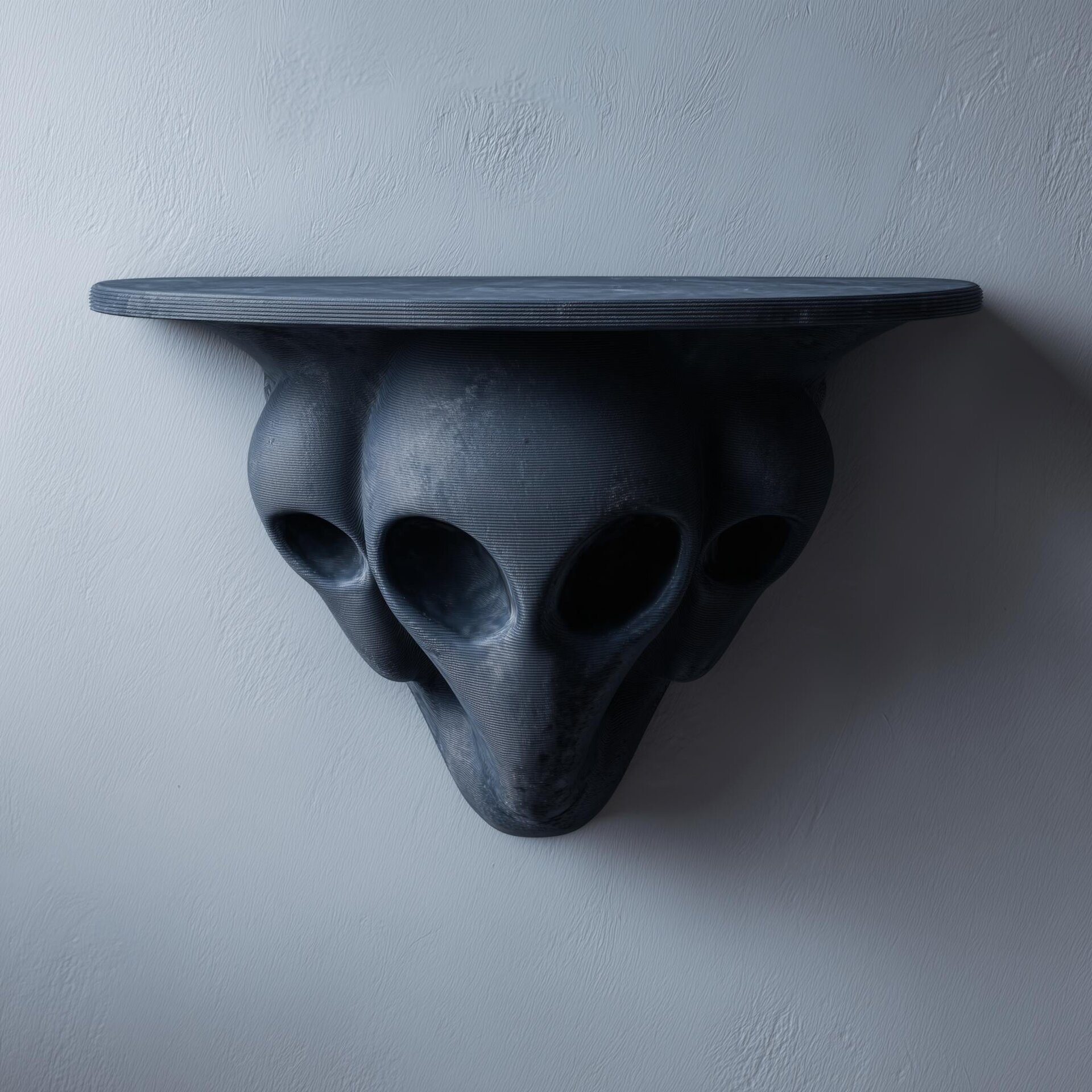 3D Printed Three-Figure Sci-Fi Wall Shelf