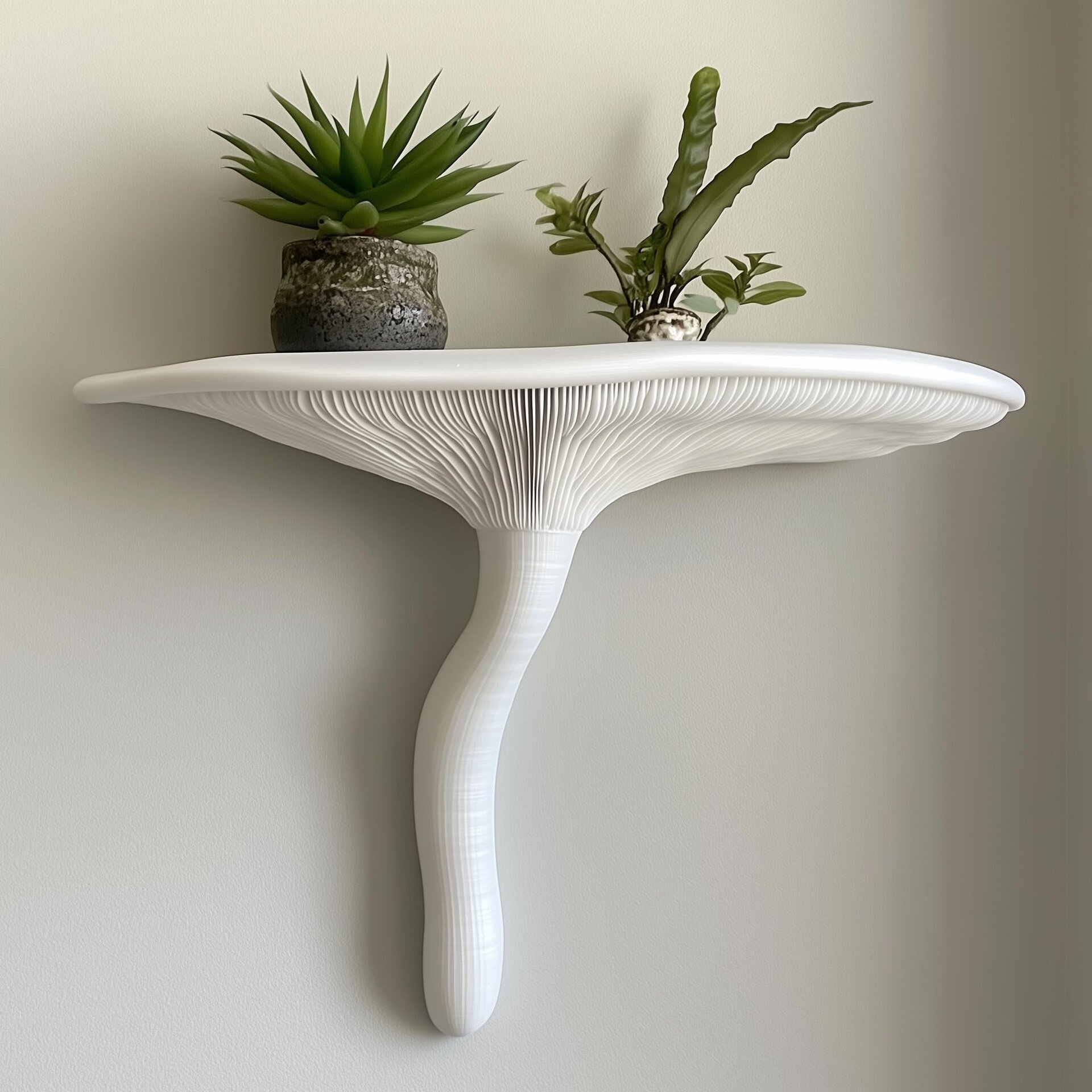 3D Printed Artist's Conk Wall Shelf | Botanical Display