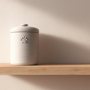 Minimalist Pet Memorial Urn | 3D Printed Paw Design