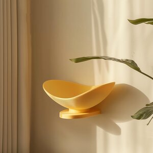 3D Printed Sculptural Bowl Wall Shelf