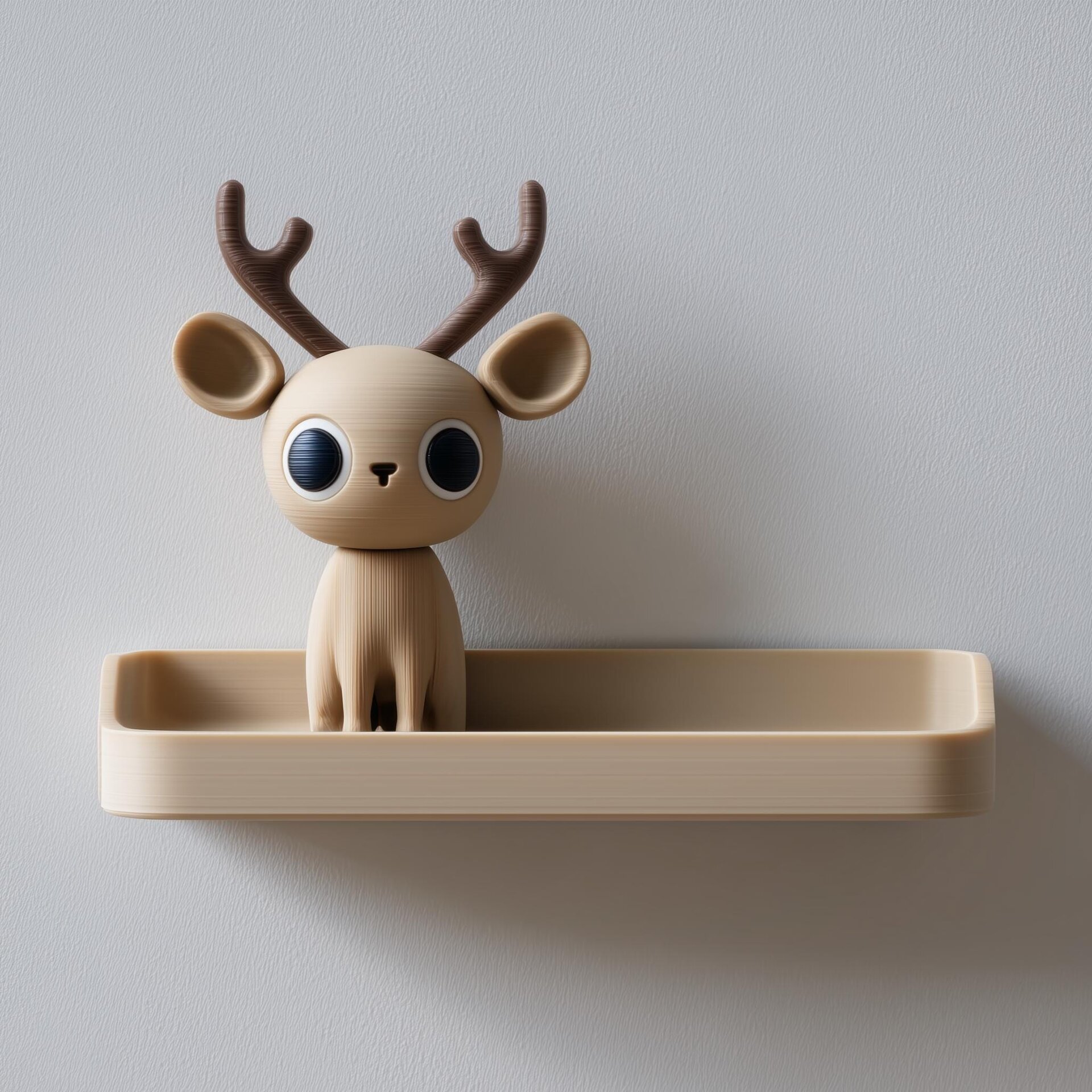 3D Printed Deer Antler Wall Shelf