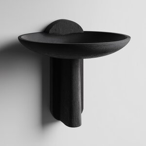 3D Printed Minimal Bowl Wall Shelf | Catchall Display Tray