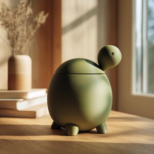 3D Printed Turtle Memorial Urn