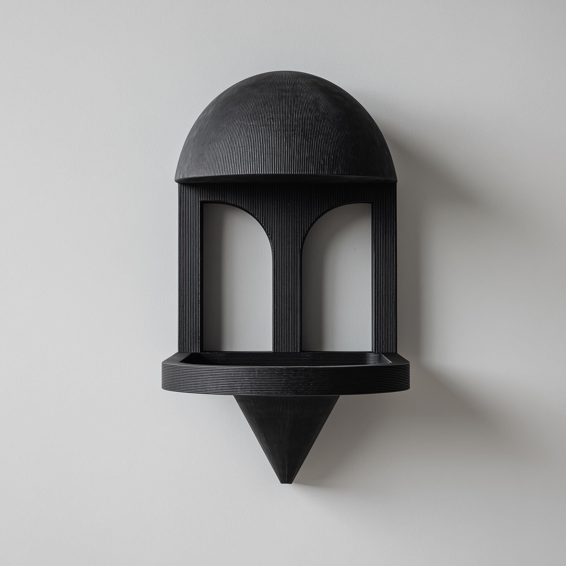 3D Printed Arched Mushroom Wall Shelf | Fungi Display Ledge