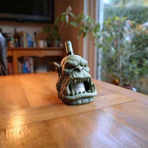 3D Printed Fantasy Character Wine Bottle Holder