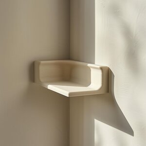 3D Printed Corner Display Wall Shelf