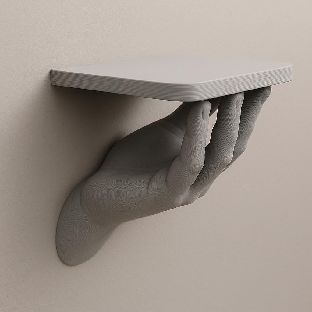 3D Printed Hand Wall Shelf | Surreal Floating Display