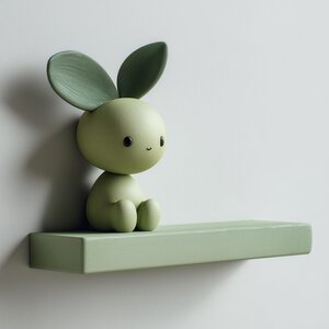 3D Printed Leaf Sprite Wall Shelf