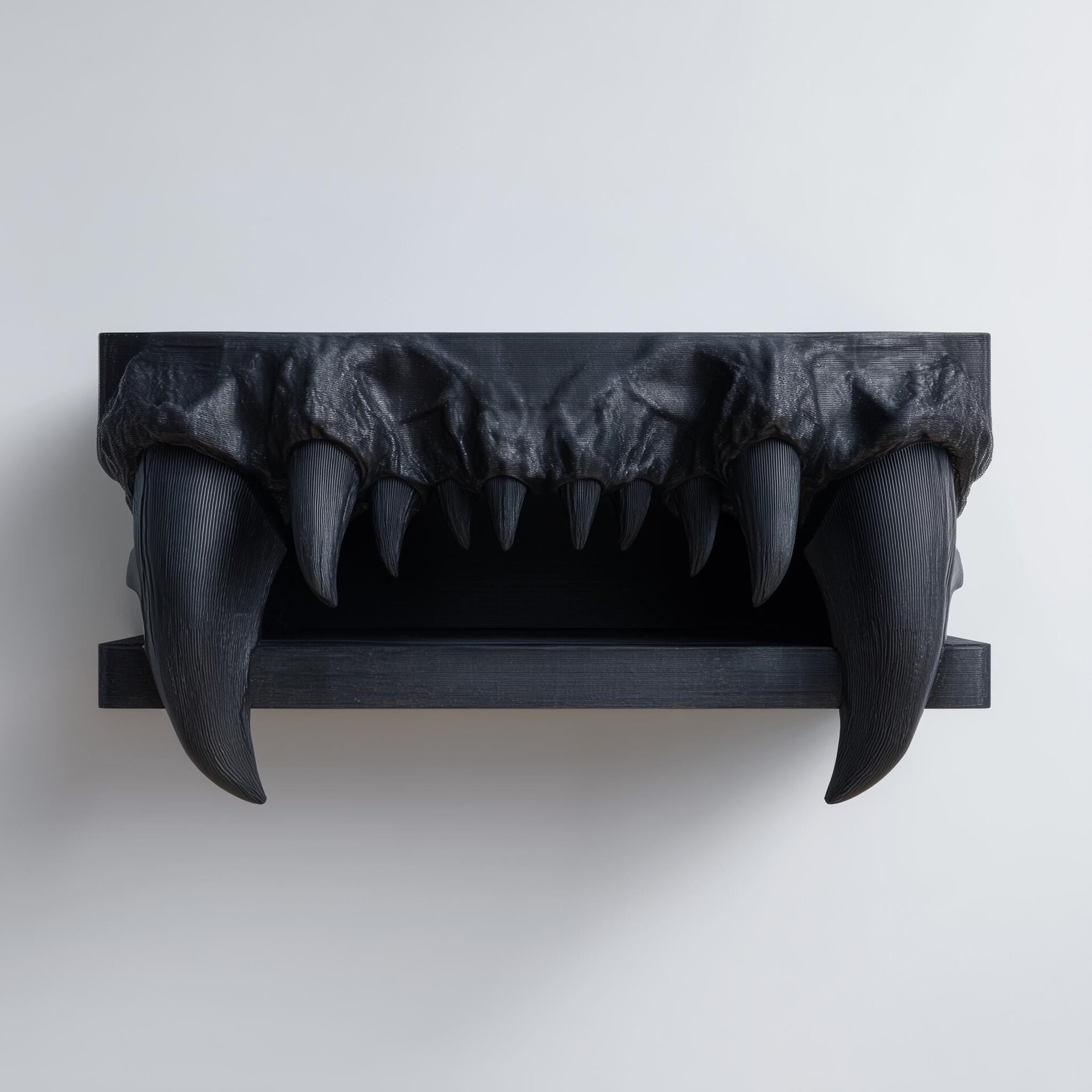 3D Printed Vampire Fangs Wall Shelf
