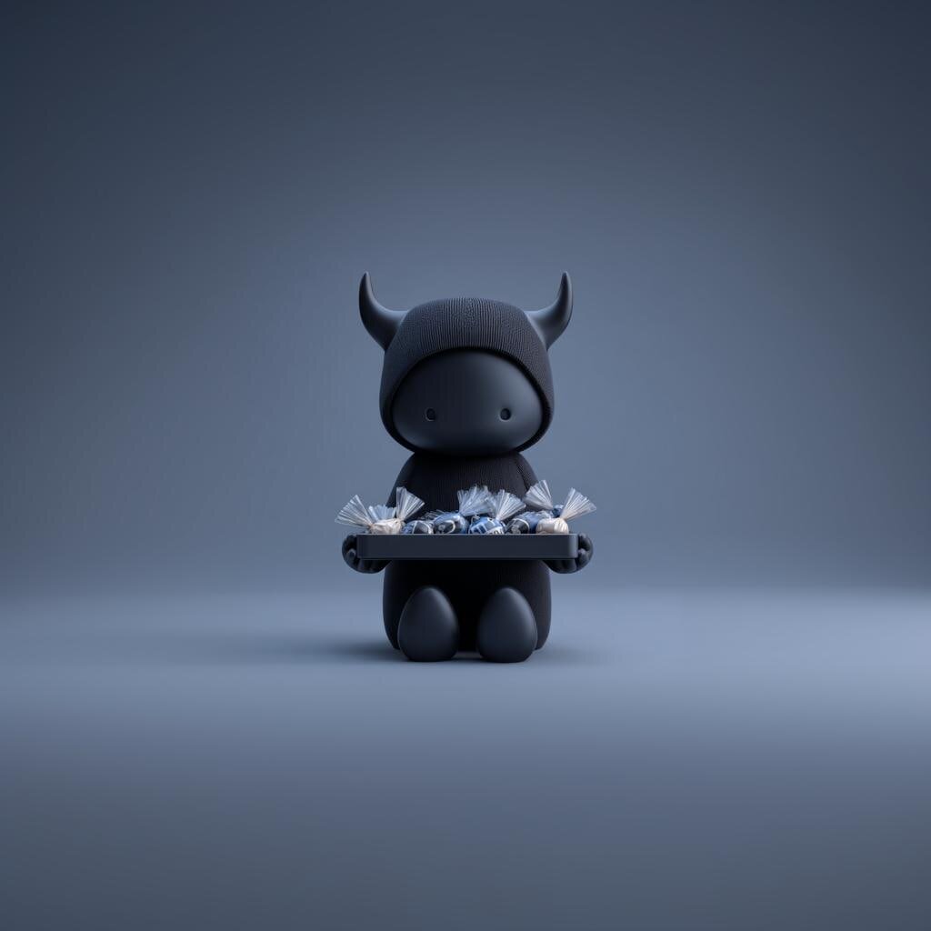 3D Printed Shadow Demon Candy Dish | Gothic Figurine Tray